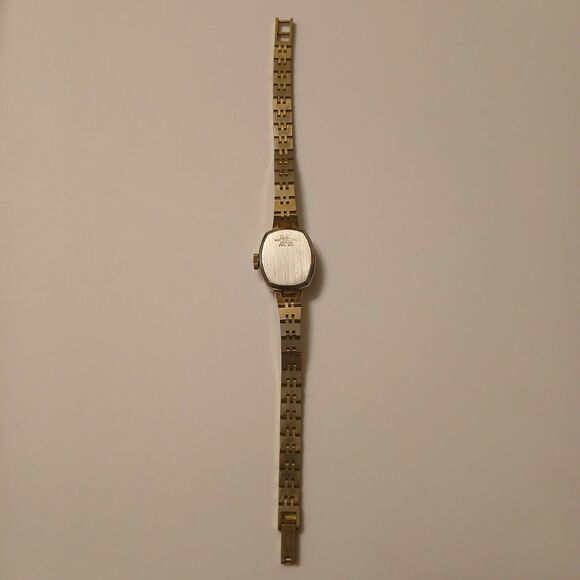 Vintage Jules Jurgensen Women\'s Gold Tone Mechanical Wristwatch France Est 1740 main image 12